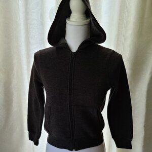 FRENCH TOAST UNISEX GRAY HOODED FLEECE JACKET SIZE 8 MEDIUM